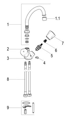 Schulte SH WT ARM. ZWEIGR. CLASSIC-LINE_2 PRINCESS GR, M. KH, HU-AUSL. CHR, Farbe chrom Bild 3