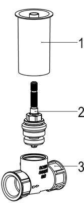 Schulte SH UNTERPUTZVENTIL CLASSIC-LINE_2 3/4", FÜR VARIABLE EINBAUTIEFE, Farbe grau Bild 3