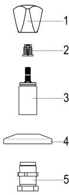 P&M Fertigset, für Unterputzventil, Farbe silberfarben Bild 3
