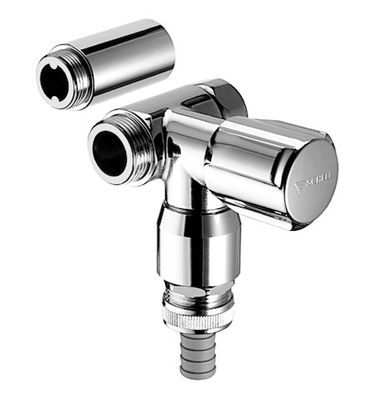 P&M Geräte-Anschlussventil 3/4" mit RV u.Bel.für Wandbatt. 1/2", rechts, Farbe chrom Bild 2
