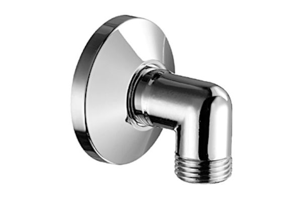 P&M Wandanschlussbogen 1/2", mit Verlängerung u.Schubrosette, Farbe chrom Bild 3