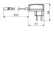 Schell Steckernetzteil PURIS E, VENUS E CELIS E, ab Baujahr 09/2016, Funk-Manager FM, 9 x 66 mm, Farbe braun Bild 2