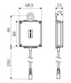 Schell Universal Batteriefach 6 V 4 Alkalibatterien Type AA, Farbe grau Bild 2