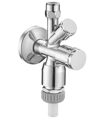 P&M Kombi-Eckventil 1/2", mit Rückflussverh, selbstdichtendes Anschlussgewinde (ASAG) DVGW gepr, Farbe chrom Bild 2