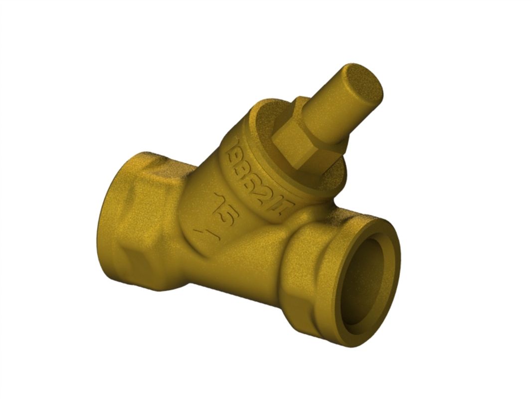 Schloesser JS RüCKSCHLAGVENTIL, SCHRAEGSITZ MUFFENANSCHLUSS, 1/2", DN 15 Bild 1