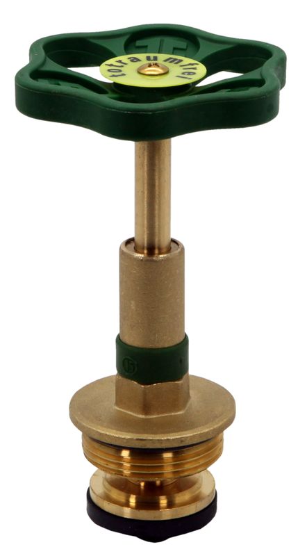 Schloesser Oberteil, mit Handrad 1 1/4", für KFR-Ventil, Material Messing Bild 1