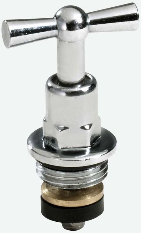 Schloesser Oberteil, mit Knebel 3/4" halbverdeckt, poliert-, DN 20, Farbe silberfarben Bild 1