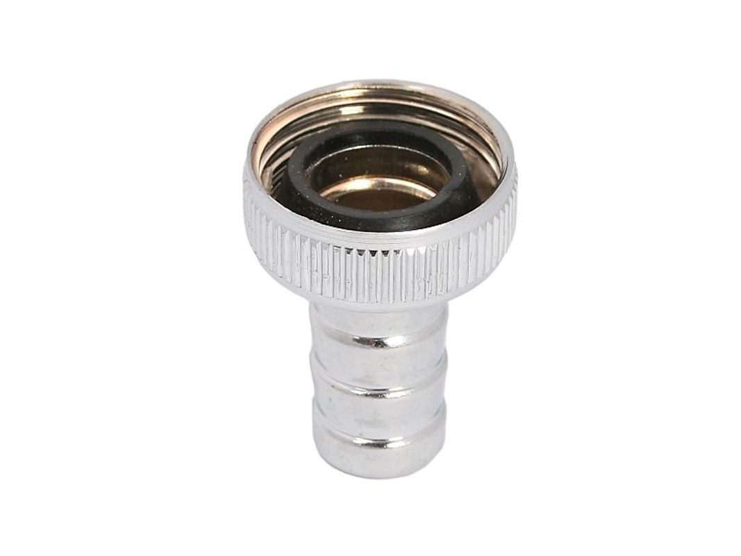 Schloesser JS SCHLAUCHVERSCHRAUBUNG,2-TEILIG, 3/4", VERCHROMT, DN 20, Material Messing Bild 1