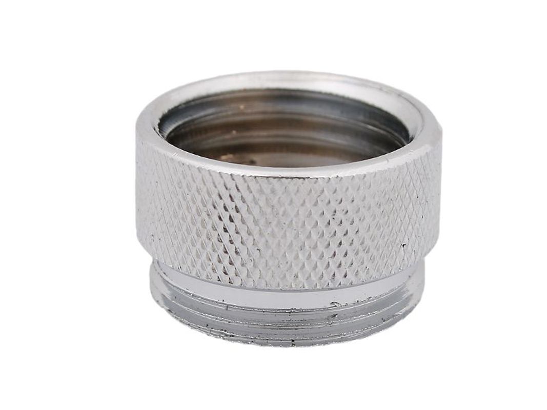 Schloesser Übergangsstück M22 x 1 AG x 1/2" IG rund messing, 1542, Farbe silberfarben Bild 1