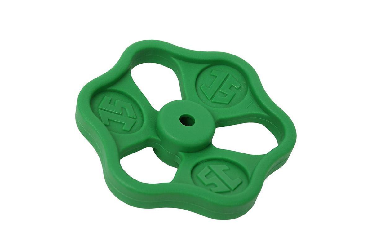 Schloesser Handrad, für Armaturen 1", Farbe grün Bild 1
