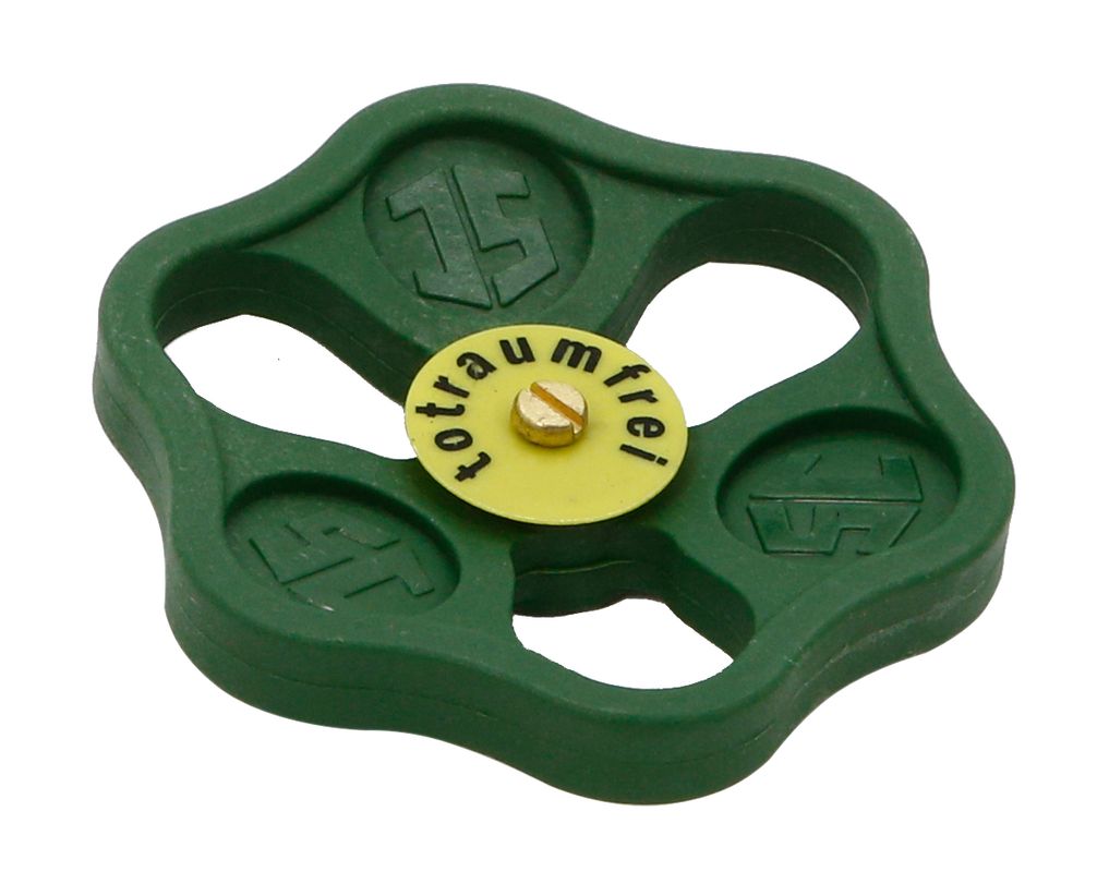 Schloesser Handrad, für Armaturen 21/2" - 3", Farbe grün Bild 1