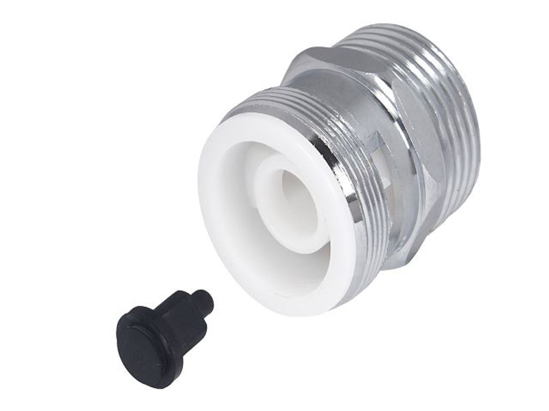 Schloesser JS ROHRBELüFTER AG 3/4" x AG M27 x 1, DVGW, DN 20, Farbe silberfarben Bild 1