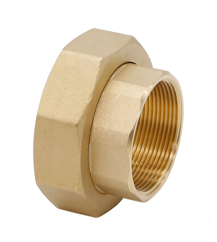 Schloesser Abgangsverschraubung für Abzweig-T-Ventile 2" x 2" für Stahlrohr, Material Messing Bild 1