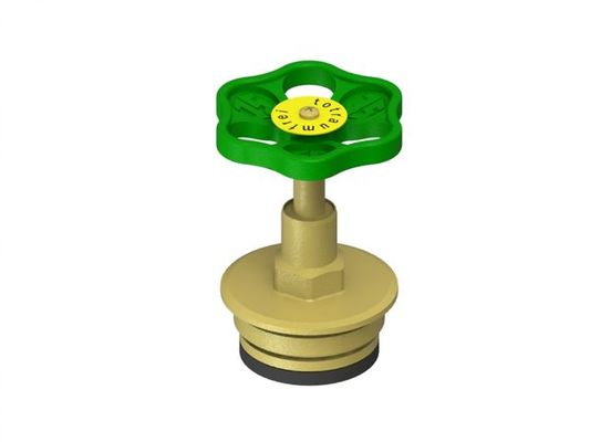 Schloesser Oberteil, mit Handrad 2", Material Messing Bild 2
