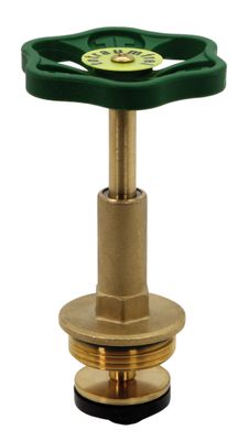 Schloesser Oberteil, mit Handrad 1 1/4", für Freistromventil DIN-DVGW, Material Messing Bild 2