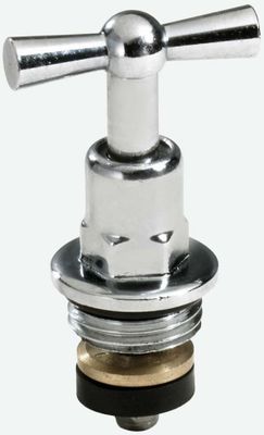 Schloesser Oberteil, mit Knebel 3/4" halbverdeckt, poliert-, DN 20, Farbe silberfarben Bild 2