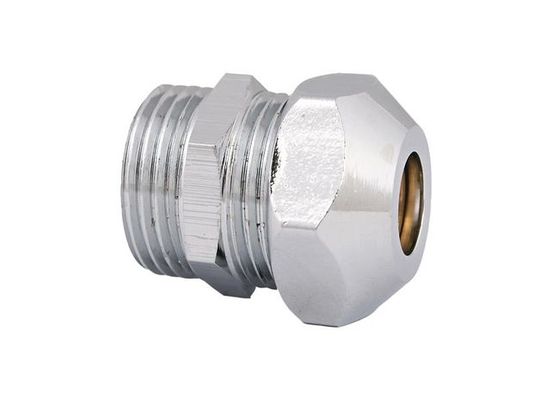 Schloesser JS QüTSCHVERSCHRAUB. AUF NIPPEL, MIT AG, DN 15,1/, 2" x 1 /, 2" x 12MM, VERCHR, 32 mm, Farbe chrom Bild 2