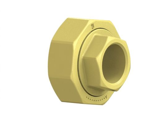 Schloesser Abgangsverschraubung für Abzweig-T-Ventile 1" x 3/4" für Stahlrohr, Material Messing Bild 2