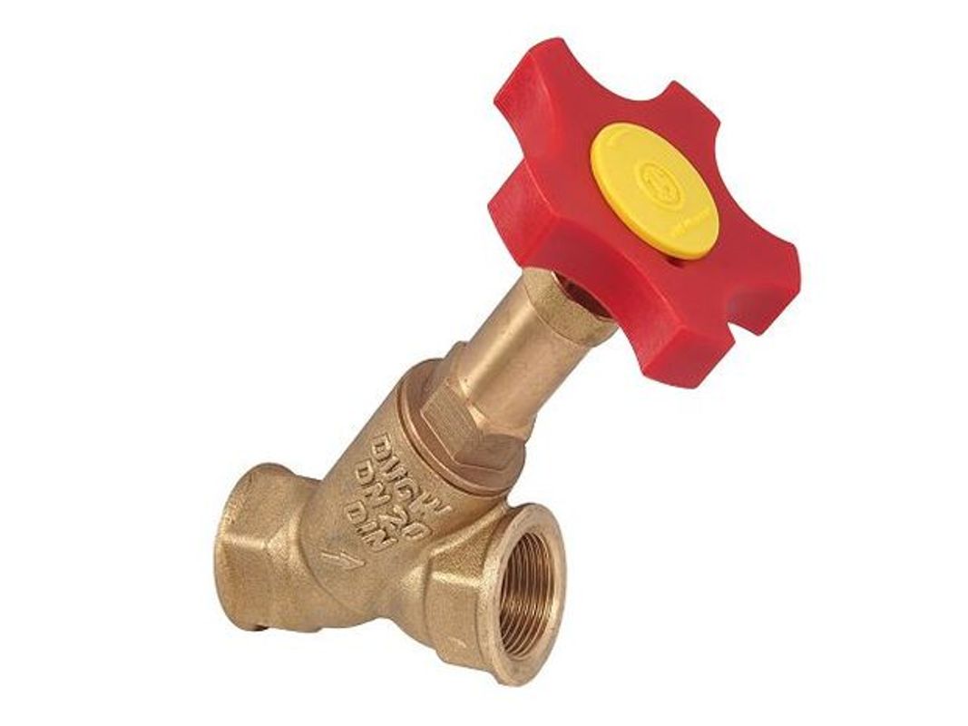 Schloesser Schlösser Freistromventil Rotguss 3/4" IG mit nichtsteigende Spindel, ohne Entleerung, DN 20 Bild 1