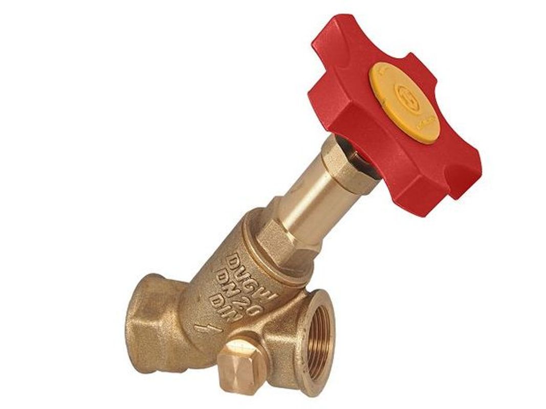 Schloesser Schlösser Freistromventil Rotguss 1/2" IG beiders.Stopfen nichsteigende Spindel, DN 15 Bild 1