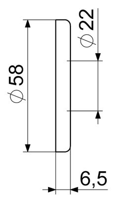 Schloesser JS WANDROSETTE, FüR 1735+1765 FLACH, 1/2", DN 15, Farbe silberfarben Bild 3