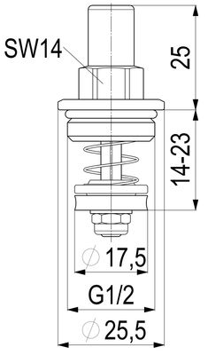 Schloesser Oberteil, zu Rückschlagventil, mit Gewinde- und Lötanschluss 1/2" Bild 4
