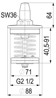 Schloesser Oberteil, zu Rückschlagventil, mit Gewinde- und Lötanschluss 2 1/2" Bild 4
