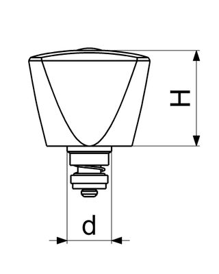 Schloesser JS SANITAER-OT M.RüCKSCHLAGKEGEL 3-KT.-GRIFF, 3/8", POL.CR, DN 10, Farbe blau Bild 3