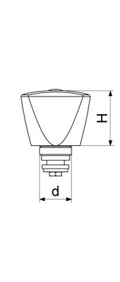 Schloesser JS SANITAER-OBERTEIL M. DREIKANT- HAUBENGRIFF, 1/2", POL.CR, DN 15, Farbe blau Bild 3