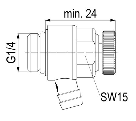 Schloesser Entleerungsventil 1/4", Material Messing Bild 3