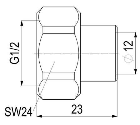 Schloesser JS ANSCHLUSSVERSCHRAUBUNG F.CU-R. KONISCH-DICHTEND, 1/2", DN 12 Bild 3