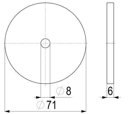 Schloesser JS KEGELDICHTUNG F. DURCHGANG-UND SCHRAEGSITZVENTIL, 2 1/2, EPDM, DN 65 Bild 3