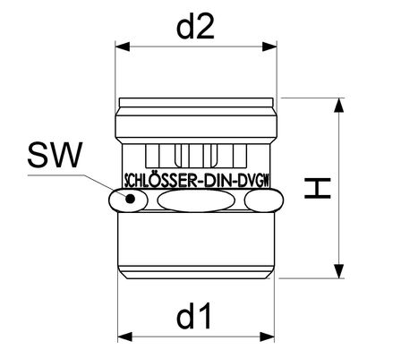 Schloesser JS ROHRBELüFTER AG 3/4" x AG M27 x 1, DVGW, DN 20, Farbe silberfarben Bild 3