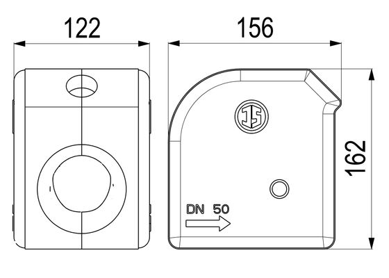 Schloesser Schlösser Daemmschale, für Freistrom- und KFR-Ventile, mit Innengewinde 2", DN 50 Bild 3