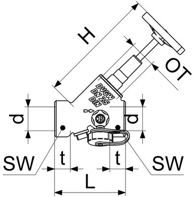 Schloesser JS KFR-VENTIL, MUFFENANSCHLUSS M.E, ST.SP, 2 1/2, PR-MS, DVGW, DN 65 Bild 4