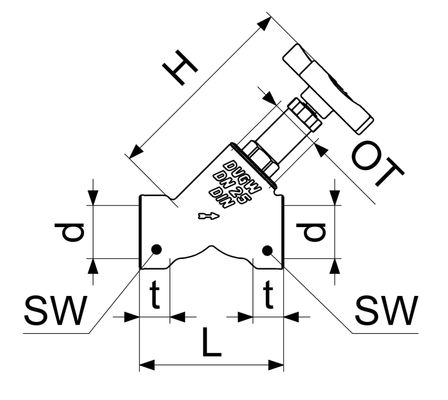 Schloesser Schlösser Freistromventil Rotguss 3/4" IG mit nichtsteigende Spindel, ohne Entleerung, DN 20 Bild 3