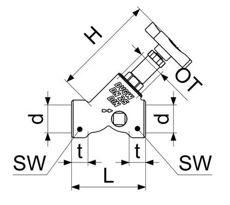 Schloesser Schlösser Freistromventil Rotguss 1/2" IG beiders.Stopfen nichsteigende Spindel, DN 15 Bild 3