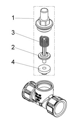 Schloesser JS RüCKSCHLAGVENTIL, GERADSITZ MUFFENANSCHLUSS, 1/2", DN 15 Bild 3