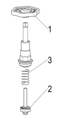Schloesser Oberteil, mit Handrad 1/2", für KFR-Ventil, Material Messing Bild 4