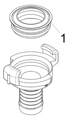 Schloesser JS SCHNELLKUPPLUNG, FüR SCHLAUCH,3/8", KTW+W270, DN 10, Material Messing Bild 3