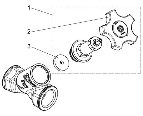 Schloesser Schlösser Freistromventil Rotguss 3/4" IG mit nichtsteigende Spindel, ohne Entleerung, DN 20 Bild 2