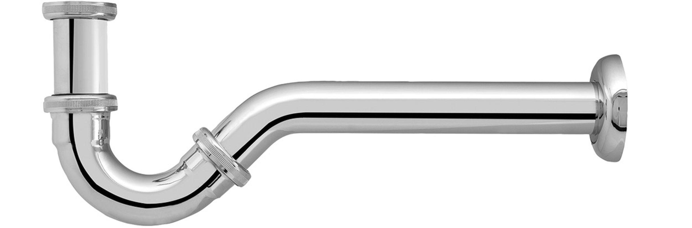 Schmidt Röhrensifon, für Bidet 1 1/4" verchromt, Farbe chrom Bild 1