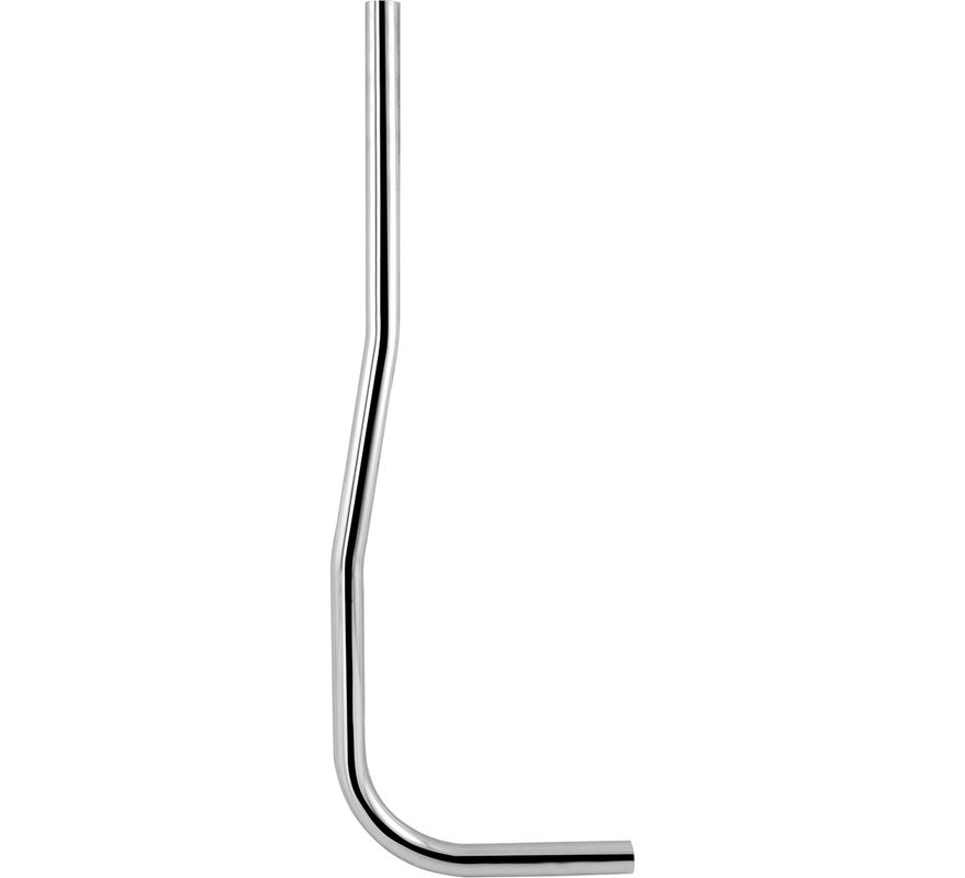Schmidt Spülrohr für Druckspüler 28 mm verchromt Länge, mit Kröpfung 45 mm, 700 x 200 mm, Farbe chrom Bild 1