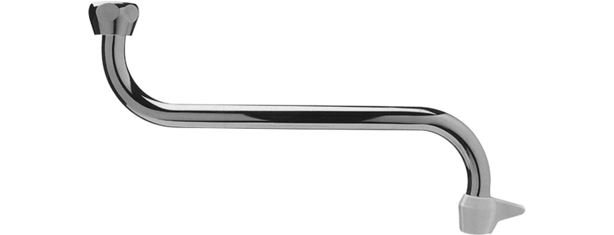 Schmidt Schwenkauslauf 136 Ausladung 16 cm 1/2" 13 mm, für ND-Arm, Farbe silberfarben Bild 1
