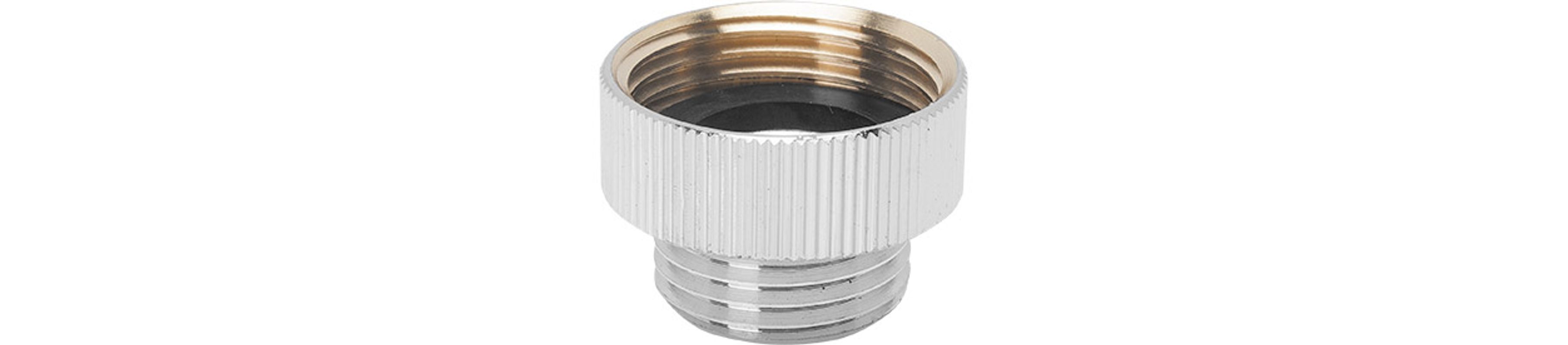 Schmidt Adapter 1/2" AG x 3/4"IG, Farbe silberfarben Bild 1