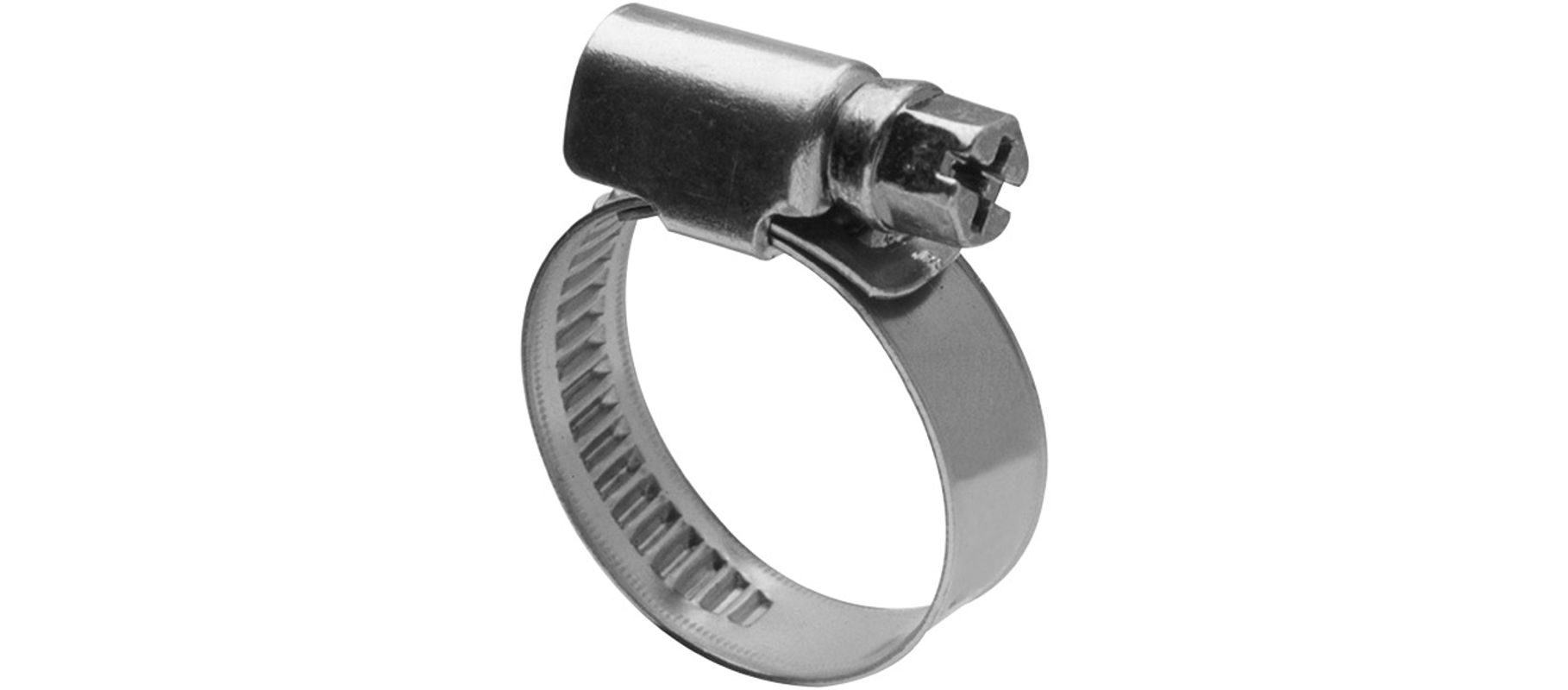 Schmidt Schlauchschelle verzinkt 25 - 40 mm, Bandbreite 9 mm, Farbe grau Bild 1
