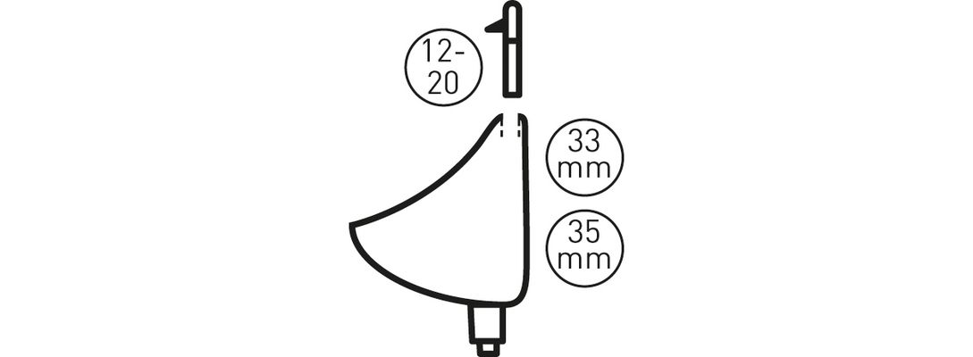 Schmidt Spülrohrverbinder Gummi weiss für Urinal S.Locheinlauf mit Rosette Loch-D. 12,5 mm, Farbe weiß Bild 2