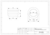 Schmidt Gummi-Nippel, mit Sickenwulst, für HT-Muffe DN 1/4"/32 mm, 40 x 1 mm, Farbe schwarz Bild 2