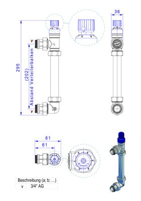 Strawa Überström-Set 3/4" x 200 mm Bild 2