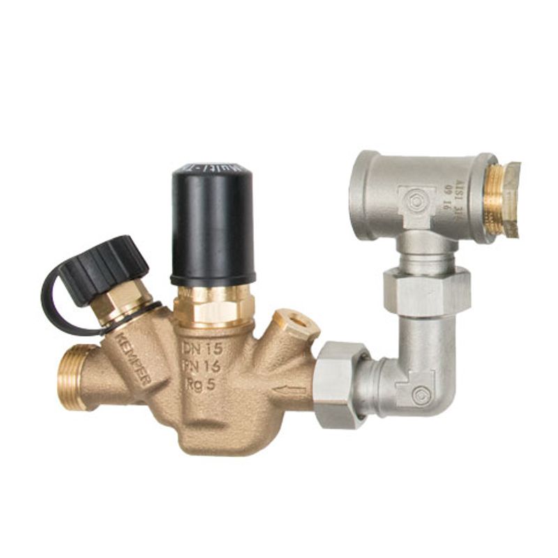 Strawa Zirkulationsregler NexusValve TW thermisch 50-60 Grad C mit Verrohrung, DN 15 Bild 1